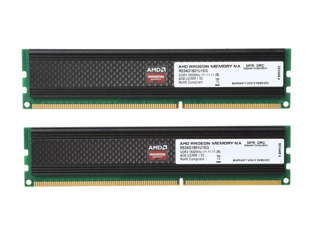 AMD Radeon R5 Entertainment Series 8GB (2 x 4GB) DDR3 1600 (PC3 12800 ...