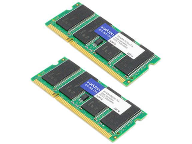 AddOn - Memory Upgrades 4GB (2 x 2GB) 200-Pin DDR2 SO-DIMM DDR2 667 (PC2 5300) Laptop Memory Model MA940G/A-AA