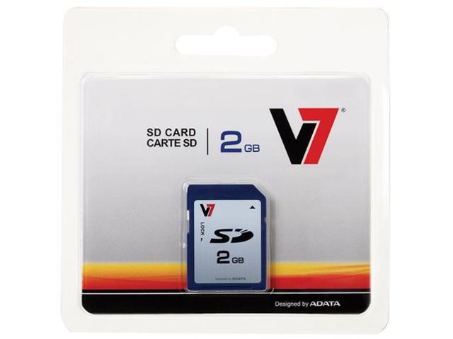 V7 Vasd2gr 1n 2 Gb Secure Digital Sd Card 1 Card Retail Newegg Com