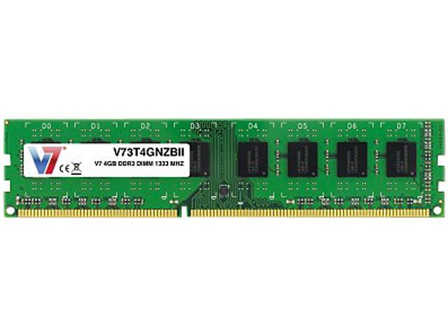 V7 4GB DDR3 1333 (PC3 10600) Desktop Memory Model V73T2GNZBII
