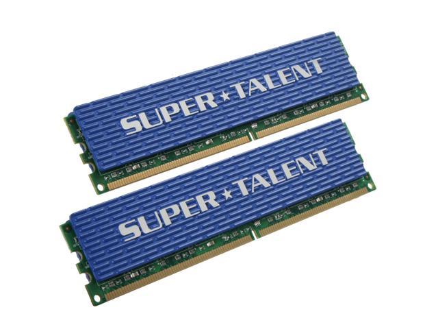 SUPER TALENT 4GB (2 x 2GB) DDR2 800 (PC2 6400) Dual Channel Kit Desktop Memory Model T800UX4GC5