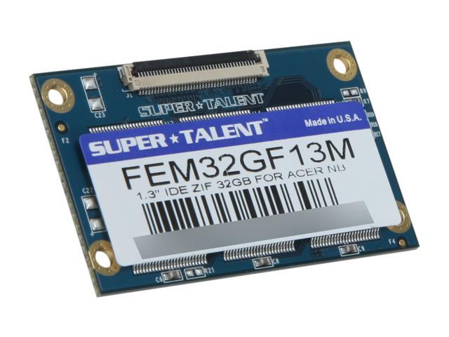SUPER TALENT 32GB IDE ZIF MLC Internal Solid State Drive (SSD) FEM32GF13M