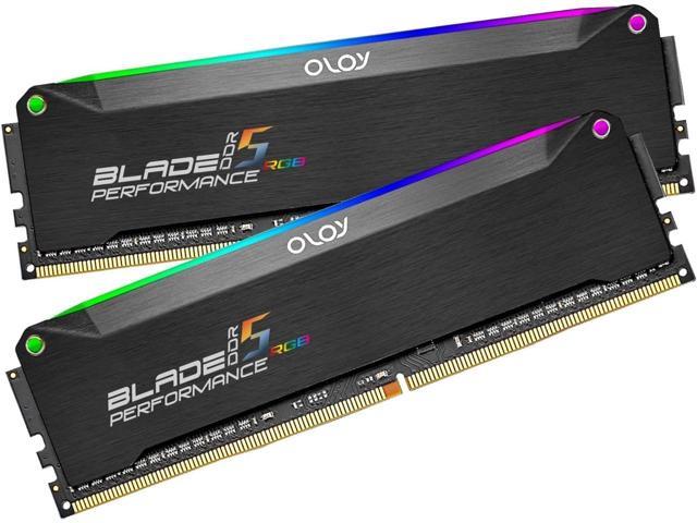 OLOy Blade RGB (OLOY) 32GB (2 x 16GB) 288-Pin PC RAM DDR5 6400 (PC5 51200) Desktop Memory Model ND5U1664320IRKDE