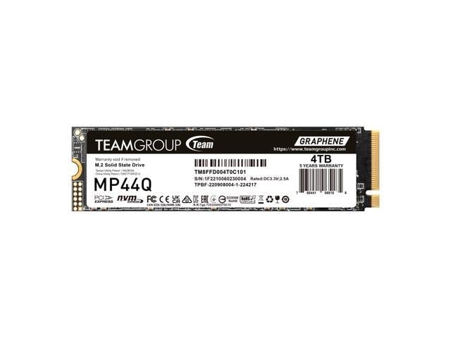 [SSD] TEAMGROUP MP44Q 4TB PCIe Gen4 x4 M.2 2280 SSD Laptop & Desktop & NUC & NAS compatible, Speed up to 7400MB/s - $206.14 (with code TGSSD5PCT2)