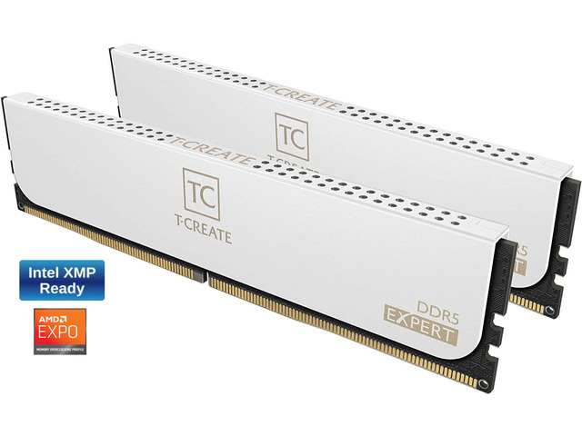 Team T-CREATE EXPERT 64GB (2 x 32GB) 288-Pin PC RAM DDR5 6000 (PC5 48000) Desktop Memory Model CTCWD564G6000HC30CDC01