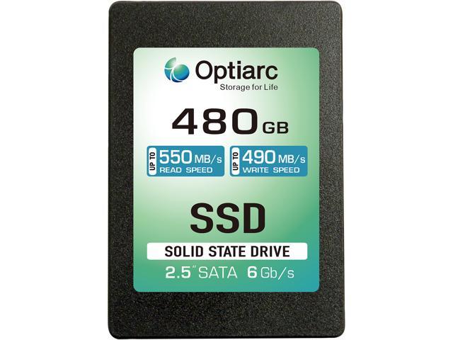 Optiarc 2.5" 480GB SATA III 3D NAND Internal Solid State Drive (SSD) OPT480S325-R