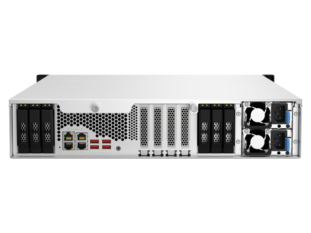 QNAP 18-Bay 2U rackmount NAS, Intel® Xeon® E-2334 4C/8T 3.4 GHz ...