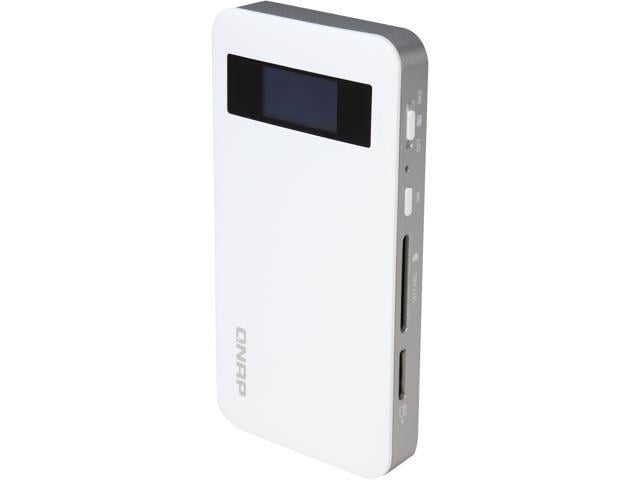 QNAP QG-103N 32GB SSD QGenie 7-in-1 Mobile NAS, Personal Cloud, 3000mAh Power Bank, 802.11b/g/n WiFi AP, USB SSD