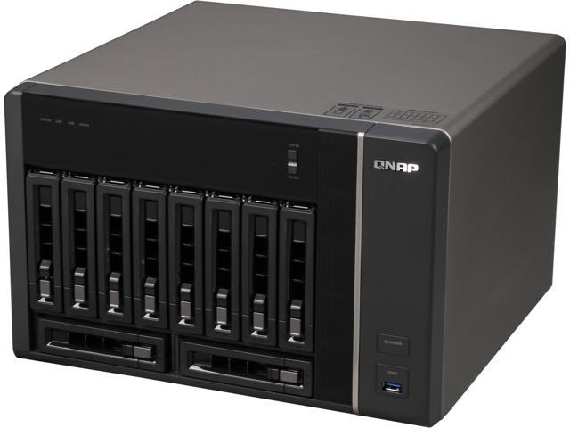 Qnap Tvs Ec1080 E3 32g Us 10 Bay Edge Cloud Turbo Vnas With Built In Dual Port 10gbe And 256gb