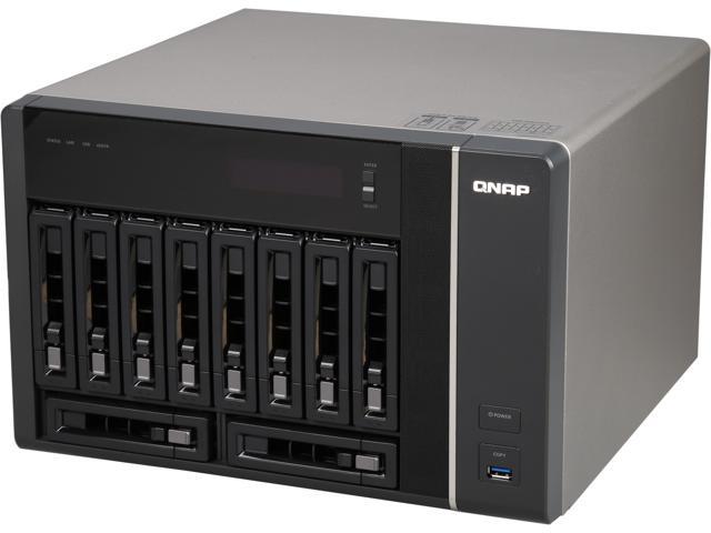 QNAP TVS-EC1080-E3-8G-US Diskless System 10-bay, 10GbE-ready high performance Edge Cloud Turbo vNAS