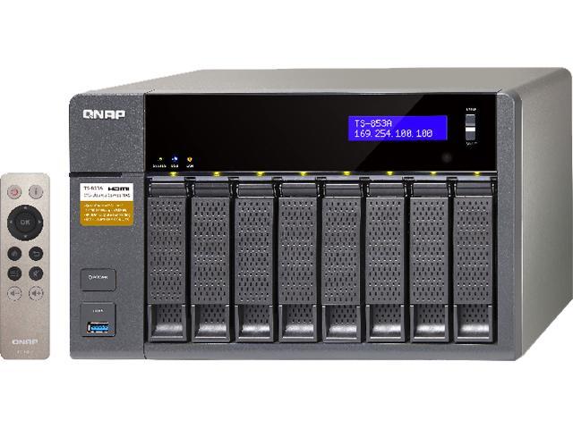 QNAP TS-853A-4G-US (4GB RAM version) 8-Bay Professional-grade NAS Intel Braswell Quad-core 1 6 GHz CPU with Media Transcoding - Newegg com
