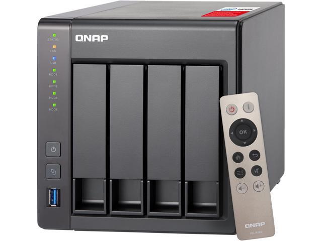 QNAP TS-451+-8G-43R-US 12TB (4 x 3TB) 4-Bay Personal Cloud NAS, Intel 2.0 GHz Quad-Core CPU with Media Transcoding