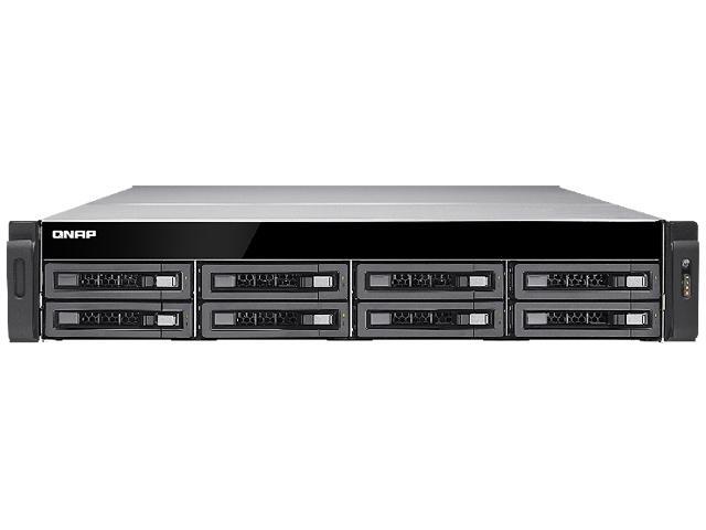 QNAP 8-Bay 10GbE iSCSI NAS, 2U, SATA 6G, 4 x 1GbE, 2 x 10GbE (SFP+ ...