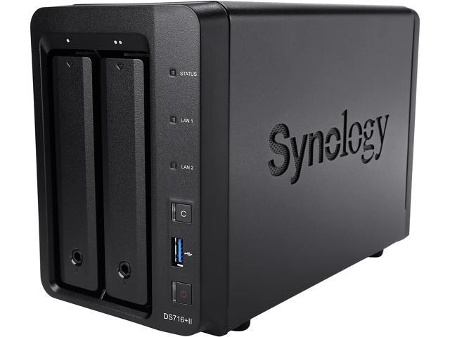 Synology DS716+II Diskless System Network Storage