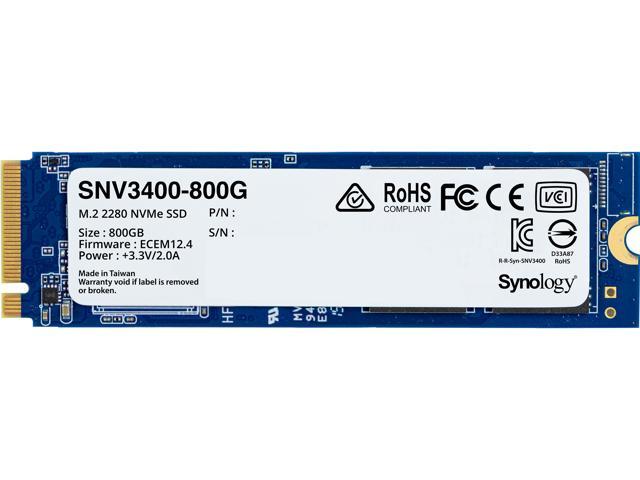 Synology SNV3400 800GB M.2 2280 NVMe SSD SNV3400-800G