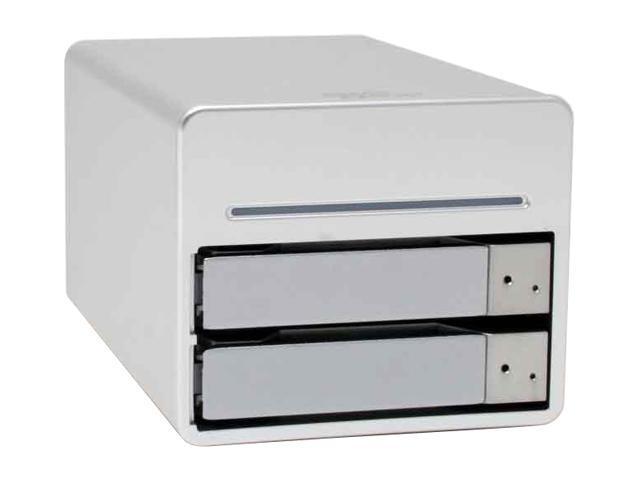 SANS DIGITAL MS2C1 0, JBOD 2 3.5" Drive Bays USB 2.0, FireWire 400 & FireWire 800 3 Interfaces 2 Hard Drives in 1 Enclosure