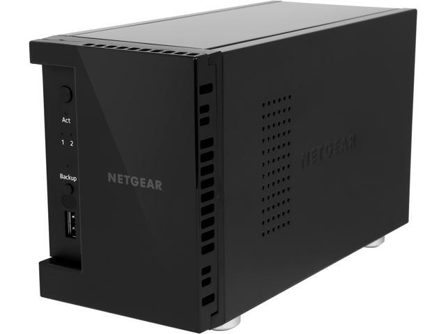 NETGEAR ReadyNAS RN212 2 Bay Diskless Personal Cloud NAS, Desktop & Mobile App, 12TB Capacity Network Attached Storage, 1.4GHz Quad Core Processor, 2GB RAM