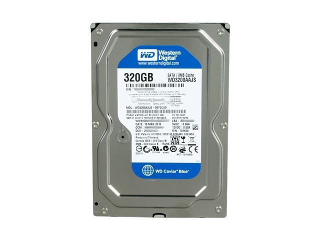 Western Digital Caviar Blue WD3200AAJS 320GB 7200 RPM 8MB Cache SATA 3.0Gb/s 3.5" Internal Hard Drive Bare Drive