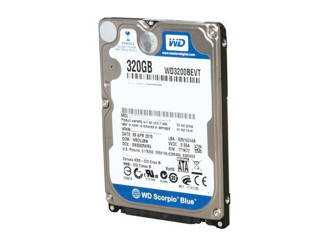 Western Digital Scorpio Blue WD3200BEVT 320GB 5400 RPM 8MB Cache SATA  3.0Gb/s 2.5