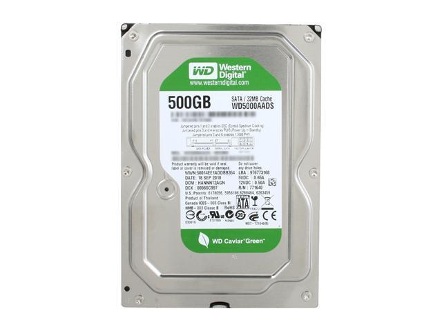 Western Digital WD Green 500GB 3.5" Internal HDD -