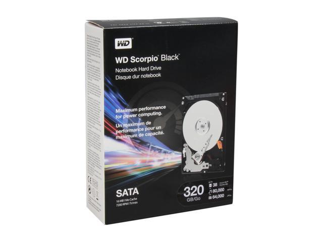 Western Digital Scorpio Black WDBABD3200ANC-NRSN 320GB 7200 RPM 16MB Cache SATA 3.0Gb/s 2.5" Internal Notebook Hard Drive