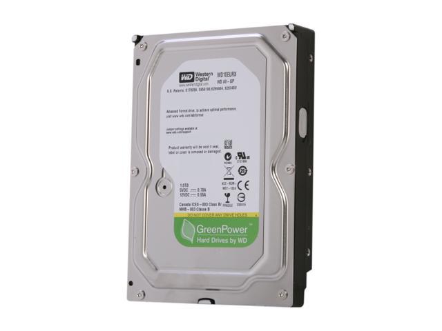 Western Digital AV-GP WD10EURX 1TB IntelliPower 64MB Cache SATA 6.0Gb/s 3.5" Internal Hard Drive Bare -