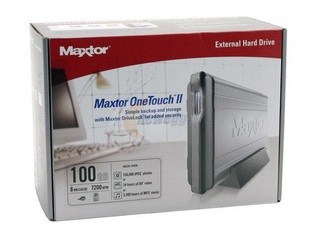 Maxtor OneTouch II 100GB USB 2.0 3.5