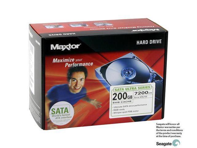 Maxtor Ultra Series Kits L01M200 200GB 7200 RPM 8MB Cache SATA 1.5Gb/s 3.5" Hard Drive