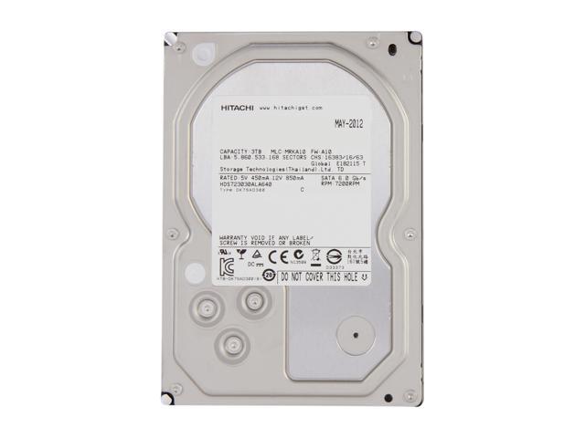 Hitachi GST Deskstar 7K3000 HDS723030ALA640 (0F12450) 3TB 7200 RPM 64MB  Cache SATA 6.0Gb/s 3.5