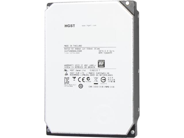 HGST Ultrastar He8 HUH728080ALE600 (0F25739) 8TB 7200 RPM 128MB Cache SATA 6.0Gb/s 3.5" Helium Platform Enterprise Hard Disk Drives Bare Drive