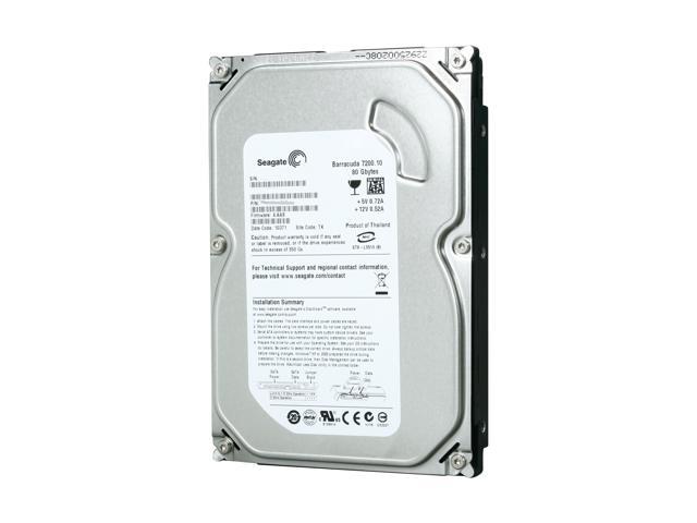 Seagate BarraCuda 7200.10 ST380815AS 80GB 7200 RPM 8MB Cache SATA 