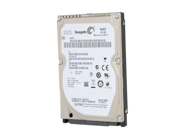 Seagate Momentus 7200.4  160GB 2.5" SATA II Laptop Hard Drive ST9160412ASJ 