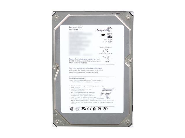 Refurbished Seagate Barracuda 72007 St3160023as 160gb 7200 Rpm 8mb