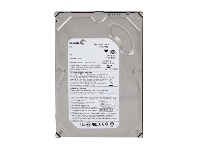 Seagate BarraCuda 7200.9 ST3802110A 80GB 7200 RPM 2MB Cache IDE Ultra  ATA100 / ATA-6 3.5