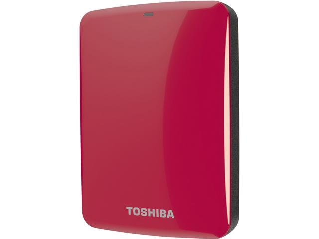 TOSHIBA 2TB Canvio Connect External Hard Drive USB 3.0 Model HDTC720XR3C1 Red