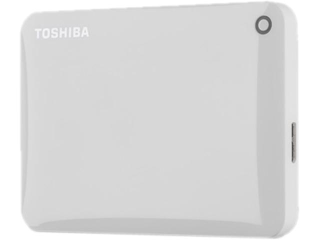 TOSHIBA 2TB Canvio Connect II Portable Hard Drive USB 3.0 Model HDTC820XW3C1 White