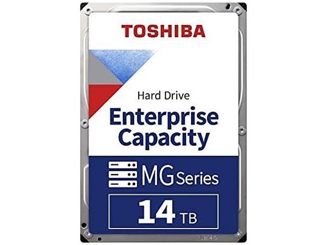 Toshiba 14TB Enterprise HDD SATA 6.0Gb/s 512e 7200 RPM 512MB Cache 3.5" Internal Hard Drive MG08ACA14TE