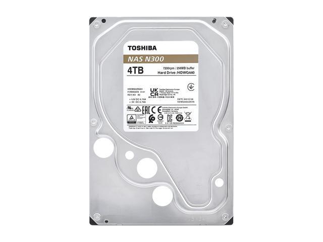 TOSHIBA N300 HDWG440XZSTA 4TB 7200 RPM 256MB Cache SATA 6.0Gb/s 