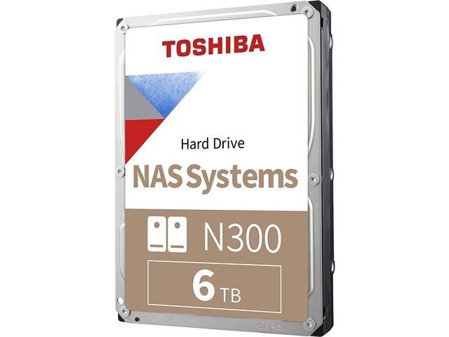 TOSHIBA N300 HDWG460XZSTA 6TB 7200 RPM 256MB Cache SATA 6.0Gb/s 3.5" Internal Hard Drive
