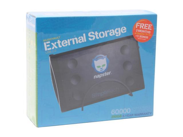 SimpleTech Napster STI-USBPROMO/250 250GB 7200 RPM USB 2.0 External ...