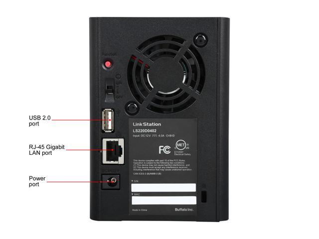 frekvens Celsius Politistation LinkStation 220 4TB Personal Cloud Storage with Hard Drives Included  (LS220D0402) - Newegg.com