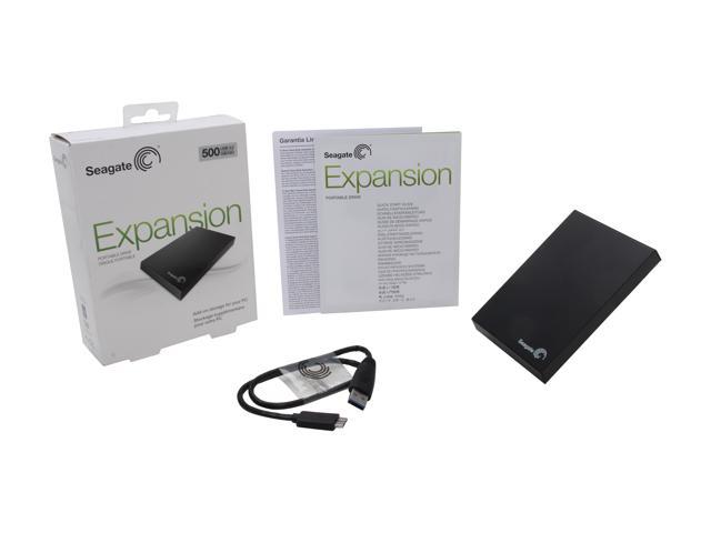 Seagate 500GB Expansion Portable Hard Drive USB 3.0 Model STBX500100 Black