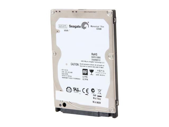 Seagate Momentus Thin ST320LT020 320GB 5400 RPM 16MB Cache SATA 3.0Gb/s 2.5" Internal Notebook Hard Drive Bare Drive