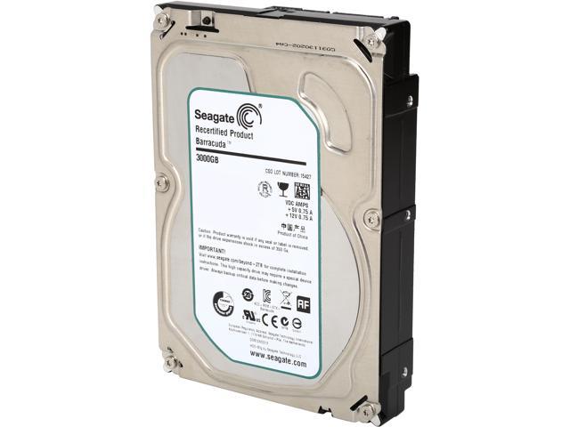 Refurbished: Seagate BarraCuda 7200.14 ST3000DM001 3TB 7200 RPM