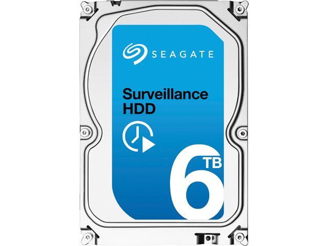 Seagate Surveillance HDD ST6000VX0001 6TB 128MB Cache SATA 6.0Gb/s 3.5" Internal Hard Drive Bare Drive