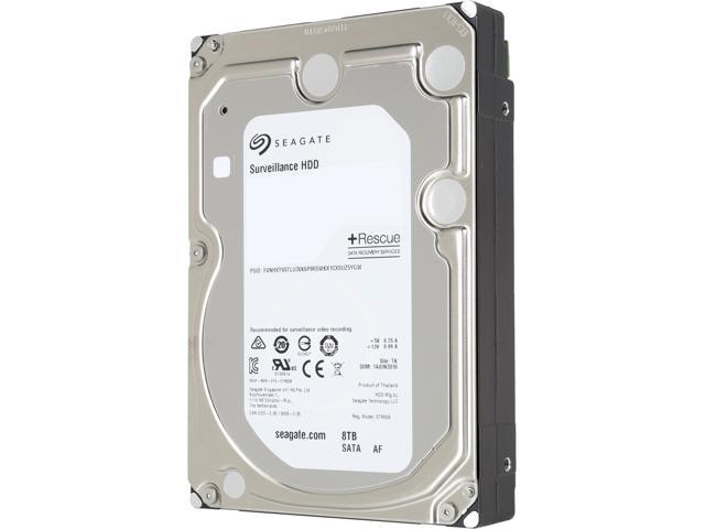 Seagate SV35 Series ST8000VX0012 8TB 256MB Cache SATA 6.0Gb/s 3.5" Internal Hard Drive with Rescue Data Recovery Services Bare Drive