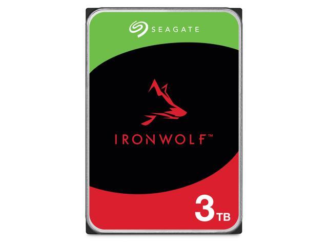 Seagate IronWolf 3TB NAS Hard Drive 5900 RPM 64MB Cache SATA 6.0Gb/s CMR 3.5" Internal HDD for RAID Network Attached Storage ST3000VN007