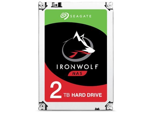 Seagate IronWolf 2TB NAS Hard Drive 5900 RPM 64MB Cache SATA 6.0Gb/s CMR 3.5" Internal HDD for RAID Network Attached Storage ST2000VN004