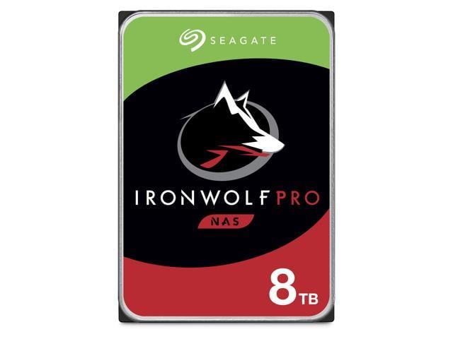 Seagate IronWolf Pro 8TB NAS Hard Drive 7200 RPM 256MB Cache CMR SATA 6.0Gb/s 3.5" Internal HDD ST8000NE001