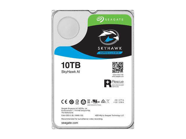 Seagate SkyHawk AI ST10000VE001 10TB 7200 RPM 256MB Cache SATA 6 0Gb s 